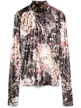 ETRO: Бархатный топ 