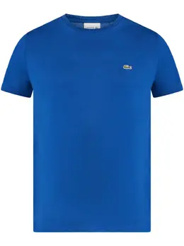 Lacoste: Голубая футболка 