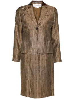 Christian Dior Pre-Owned: Льняная юбка 