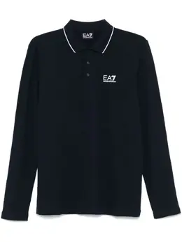 Ea7 Emporio Armani: Синее поло 