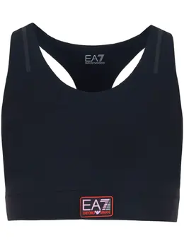 Ea7 Emporio Armani: Чёрный бюстгальтер 
