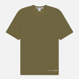 Comme des Garcons SHIRT: Зелёная футболка 