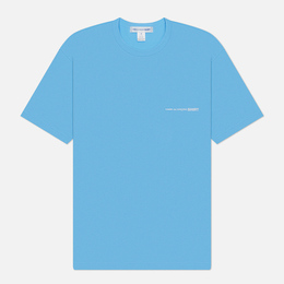 Comme des Garcons SHIRT: Голубая футболка 