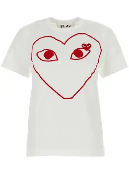 Comme Des Garçons Play: Футболка с принтом 