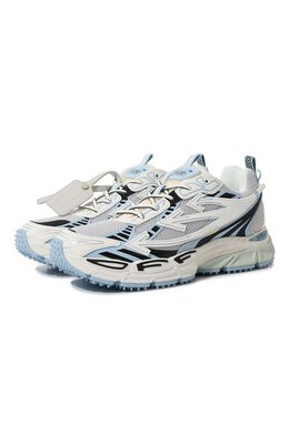 Off-White: Голубые кроссовки 