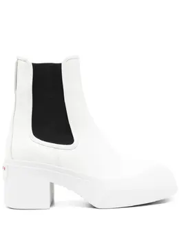 Marni: Белые ботинки 