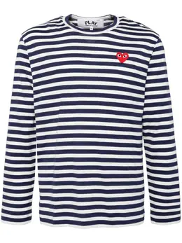 Comme Des Garçons Play: Футболка в полоску 