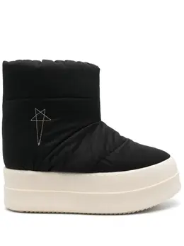 Rick Owens DRKSHDW: Чёрные ботинки 