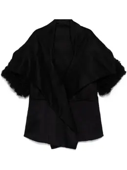 Alberta Ferretti: Чёрный плащ 