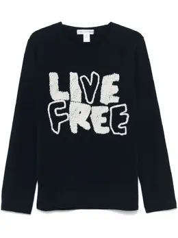 Comme Des Garçons Shirt: Синий свитер 