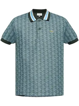 Lacoste: Зелёное поло 