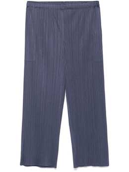 Pleats Please Issey Miyake: Голубые брюки 