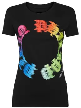 Philipp Plein: Радужная футболка  Gothic Plein