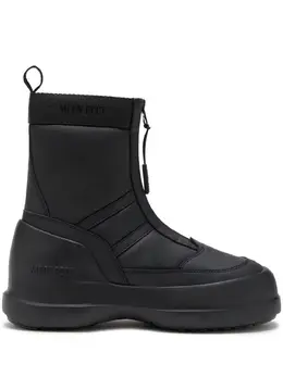 Moon Boot: Чёрные ботинки 