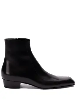 Saint Laurent: Чёрные ботинки 