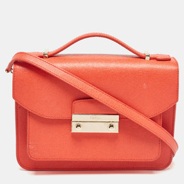 Furla: Оранжевая сумка на руку  Metropolis