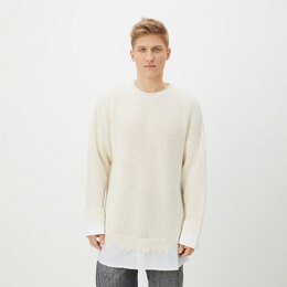 Mm6 Maison Margiela: Белый свитер 