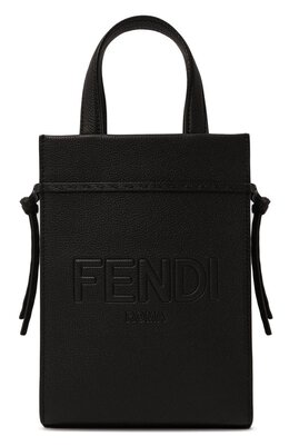 Fendi: Чёрная сумка  Roma