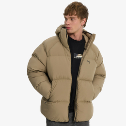 PUMA: Бежевый пуховик 