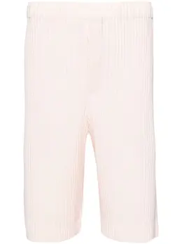 Homme Plissé Issey Miyake: Светлые шорты 