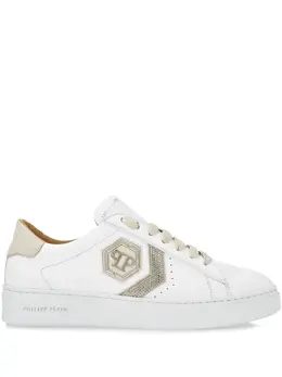 Philipp Plein: Белые кроссовки  Hexagon