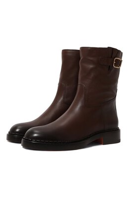 Santoni: Коричневые ботинки 