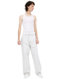 Maison Margiela: Белые джинсы 