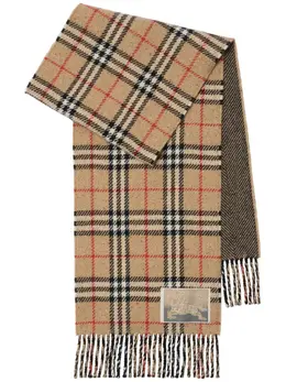 Burberry: Бежевый шарф 