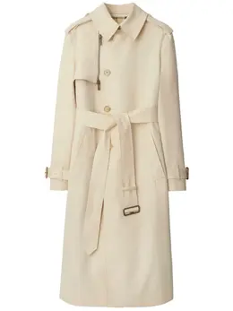 Burberry: Двубортный плащ 