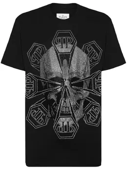 Philipp Plein: Чёрная футболка  Skull