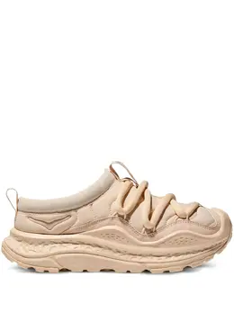 HOKA: Бежевые мокасины 