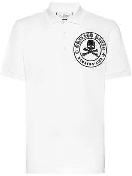 Philipp Plein: Белое поло  Skull