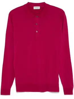 John Smedley: Розовое поло 