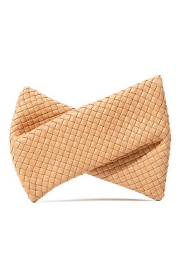 Bottega Veneta: Бежевый клатч  BV