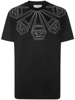 Philipp Plein: Чёрная футболка  Hexagon