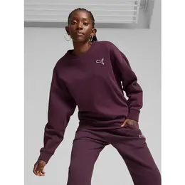 PUMA: Фиолетовый свитшот  Essentials
