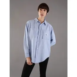 Calvin Klein Jeans: Синяя рубашка 