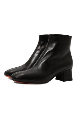 Santoni: Оранжевые ботинки 