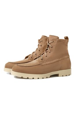 Santoni: Бежевые ботинки 