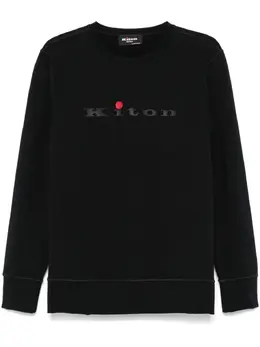 Kiton: Чёрный свитшот 