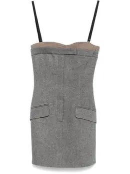 Sportmax: Твидовое платье 