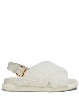 Marni: Белые сандалии  Fussbett