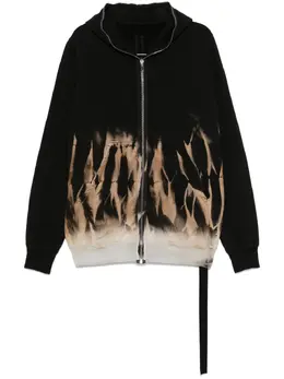 Rick Owens DRKSHDW: Чёрная толстовка  Jumbo