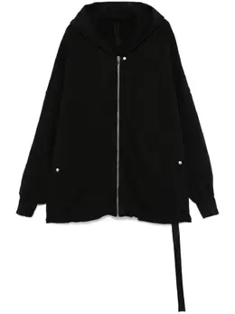 Rick Owens DRKSHDW: Чёрная толстовка  Jumbo