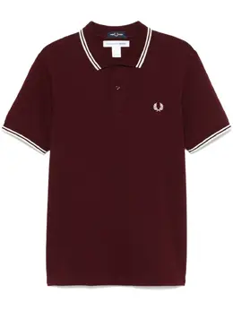 Comme Des Garçons Shirt: Бордовое поло 