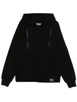 Versace Jeans Couture: Чёрная толстовка 