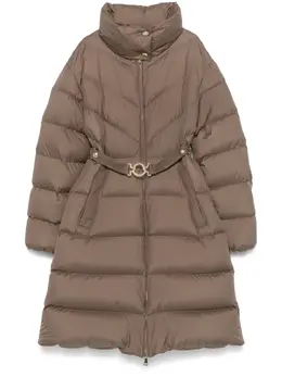 Moncler: Стёганое пальто 
