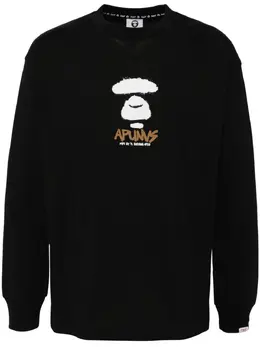 AAPE BY *A BATHING APE®: Чёрная футболка 