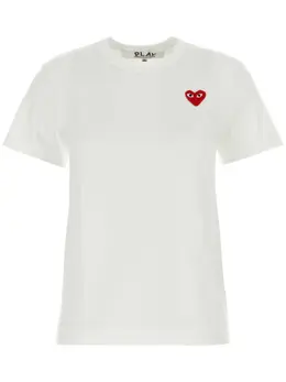 Comme Des Garçons Play: Хлопковая футболка  Heart