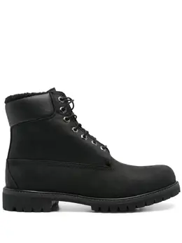 Timberland: Чёрные ботинки 